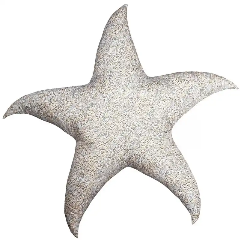 Casa Padrino luxury beanbag starfish beige / white Ø 180 Geprüft