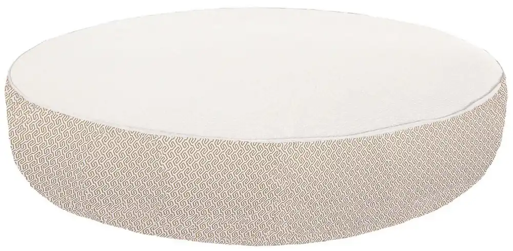 Günstig Casa Padrino luxury garden lounger - pool lounger white / beige Ø 180 cm