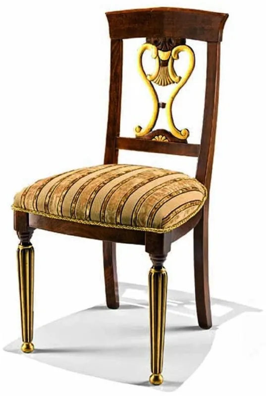 Sichere Zahlung Casa Padrino Luxury Baroque Dining Room Chair Brown / Gold - Baroque Furniture - Made in Italy
