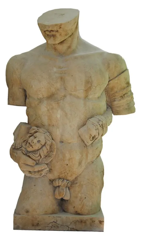 Nur Für Kurze Zeit Casa Padrino luxury antique style marble decorative sculpture man beige H. 130 cm