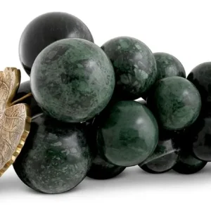 Casa Padrino luxury marble decorative object grapes green / vintage brass 27 cm Preisreduziert