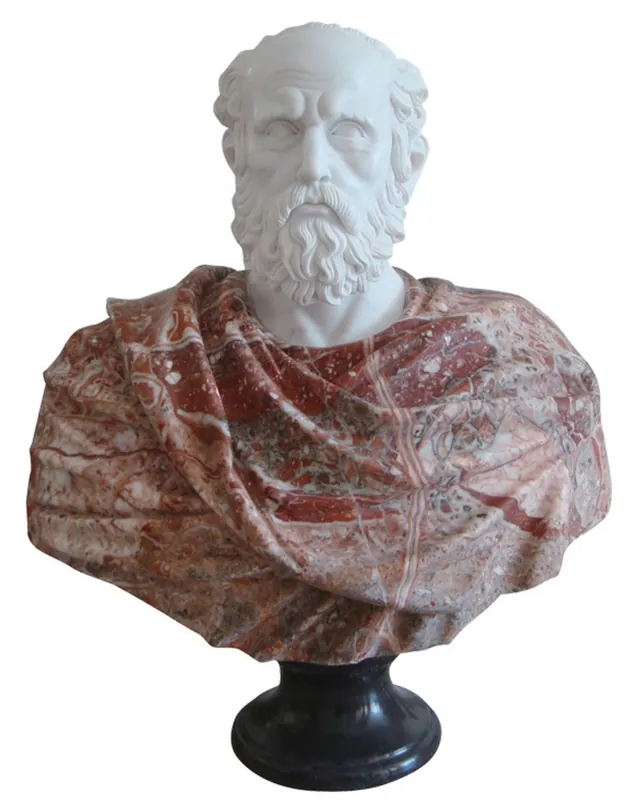 Versand Am Gleichen Tag Casa Padrino luxury antique style marble bust white / red / black H. 90 cm