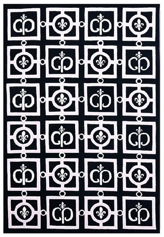 Beliebt Casa Padrino Luxury Baroque Living Room Carpet Black / White / Purple 200 x 300 cm - Baroque Interior