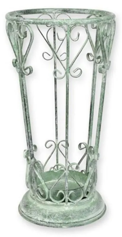 Casa Padrino Art Nouveau metal umbrella stand antique green Ø 28 x H. 54.3 cm Super-Preis