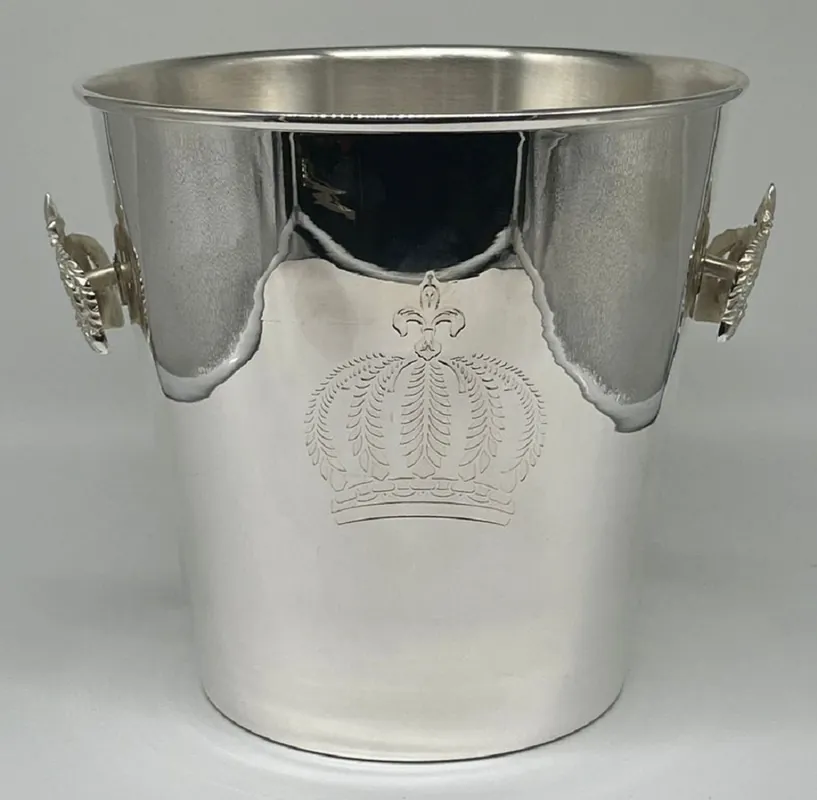 Pompöös by Casa Padrino luxury baroque champagne cooler silver H. 23 cm - designed by Harald Glööckler Neue Ware