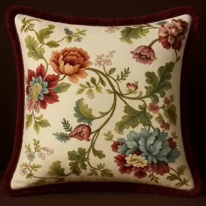 Harald Glööckler luxury decorative pillow Pompöös by Casa Padrino white / colorful 45 x 45 cm Finale Aktion