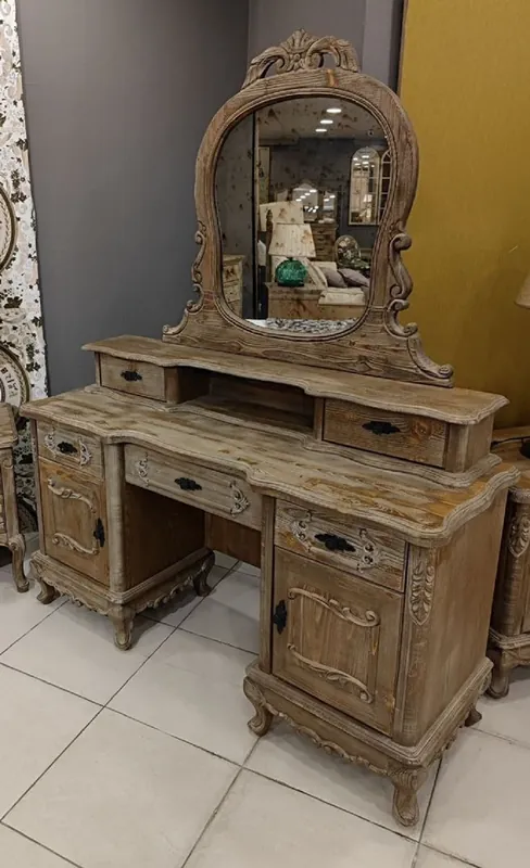 Wochenendangebot Pompöös by Casa Padrino luxury baroque make-up dresser Provence with mirror - designed by Harald Glööckler
