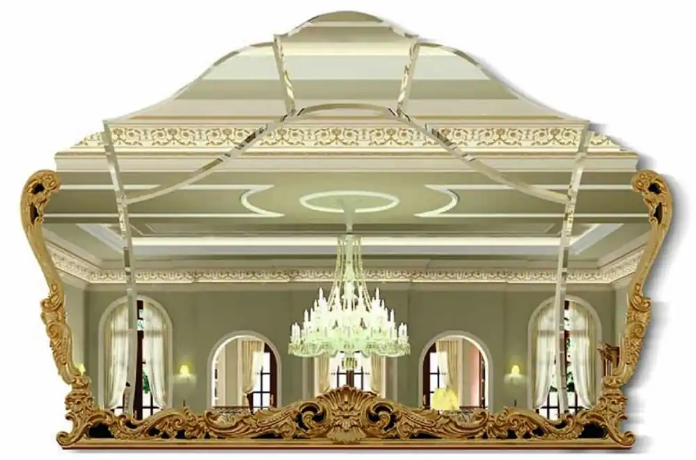 Kracherpreis Casa Padrino luxury baroque mirror gold 209 cm - Baroque style wall mirror - Made in Italy