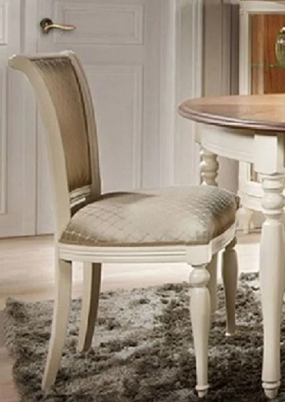 Preis Gesenkt Casa Padrino Art Nouveau dining chair gold / cream - Dining room furniture