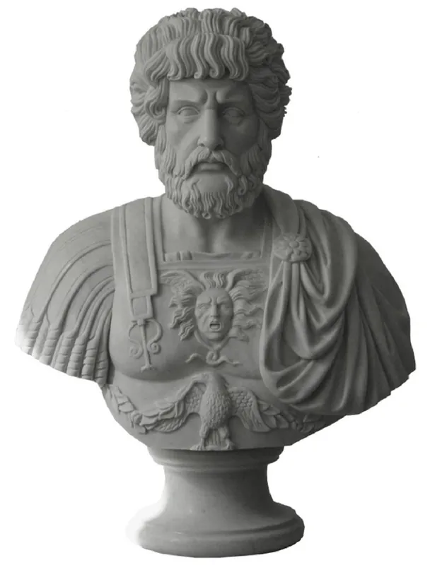 Saisonangebot Casa Padrino luxury antique style marble bust roman gray H. 80 cm