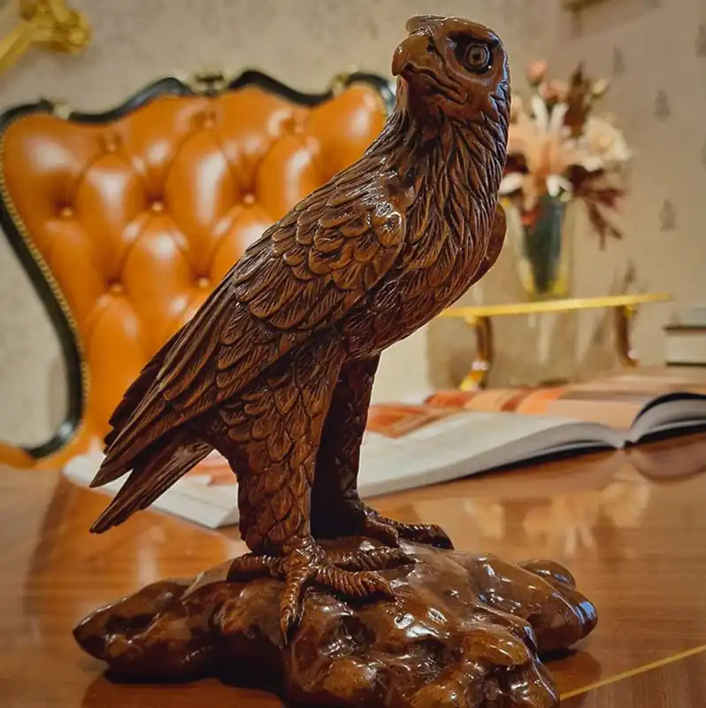 Heißes Angebot Casa Padrino luxury decorative sculpture eagle brown 20 cm - Solid wood figure - Made in Italy