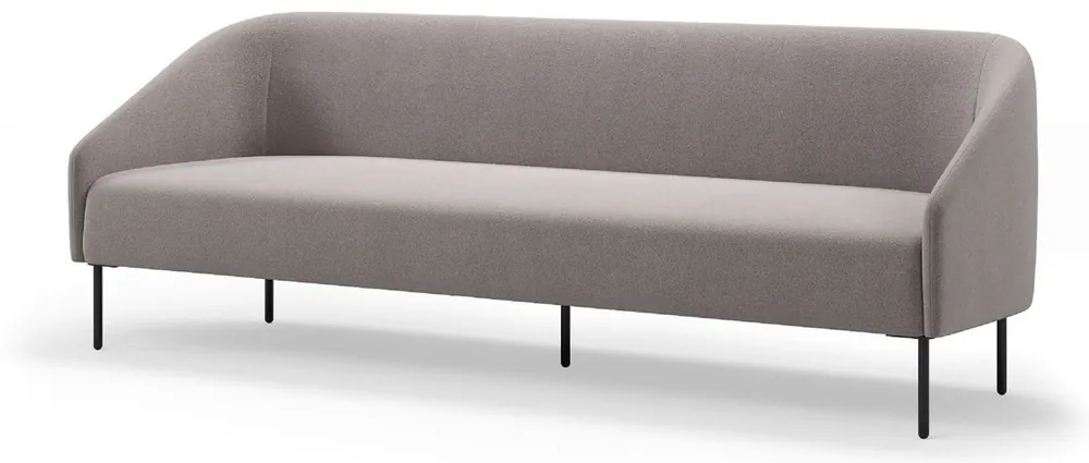 Top-Seller Casa Padrino Luxury Living Room & Hotel Sofa Gray / Black 230 cm - Luxury Furniture
