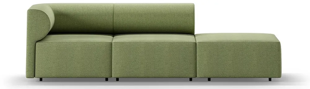 Top-Preis Casa Padrino Luxury Sofa Left Side Green 270 cm - Modular Living Room Sofa - Luxury Living Room Furniture