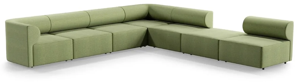 Casa Padrino Luxury Corner Sofa Green 360 x 360 cm - Modular Living Room Sofa - Luxury Living Room Furniture Knallerangebot