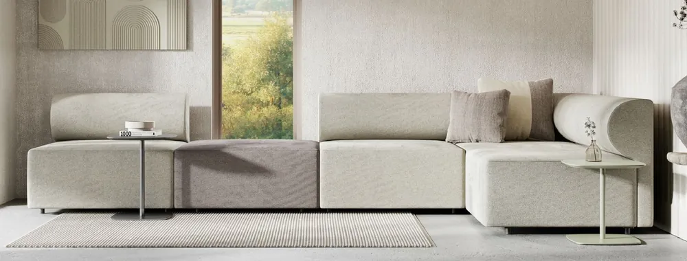 Markenprodukt Casa Padrino Luxury Corner Sofa Gray / Dark Gray 360 x 180 cm - Modular Living Room Sofa - Luxury Furniture