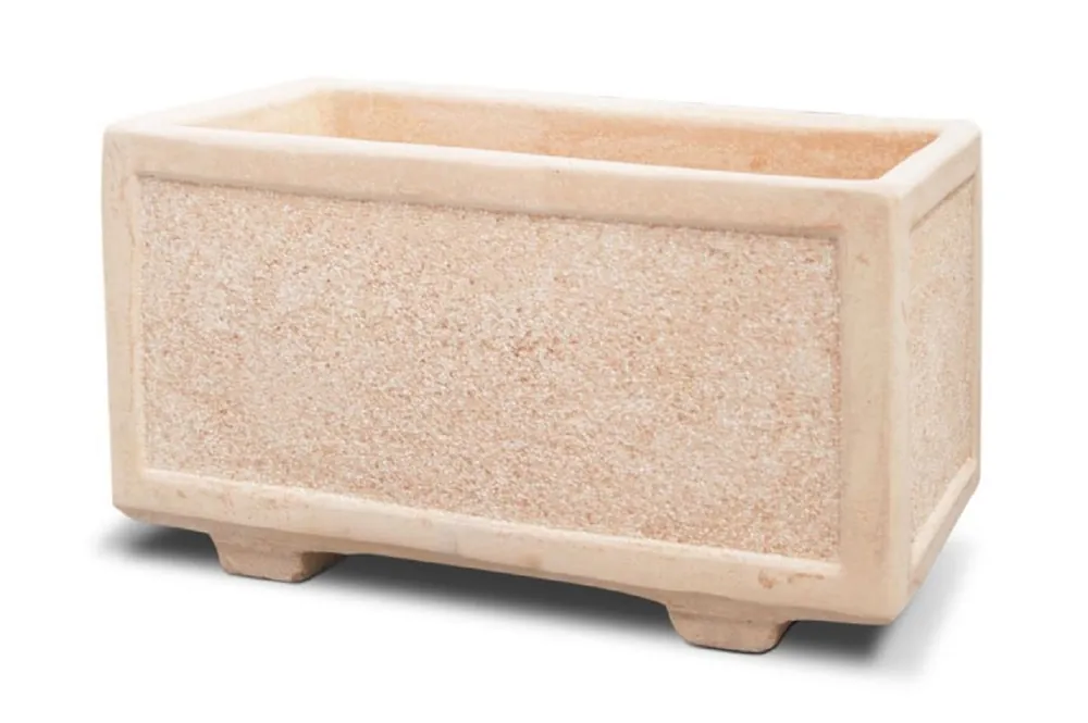 Online Kaufen Casa Padrino concrete flower pot pink 82 x 42 x H. 44 cm - Rectangular concrete plant pot
