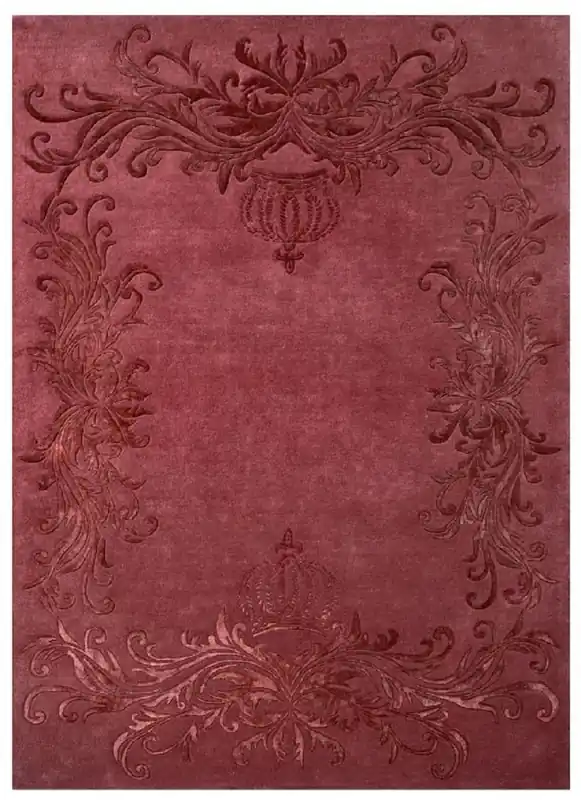 Pompöös by Casa Padrino luxury baroque carpet crown by Harald Glööckler bordeaux red 200 x 300 cm Bestpreis