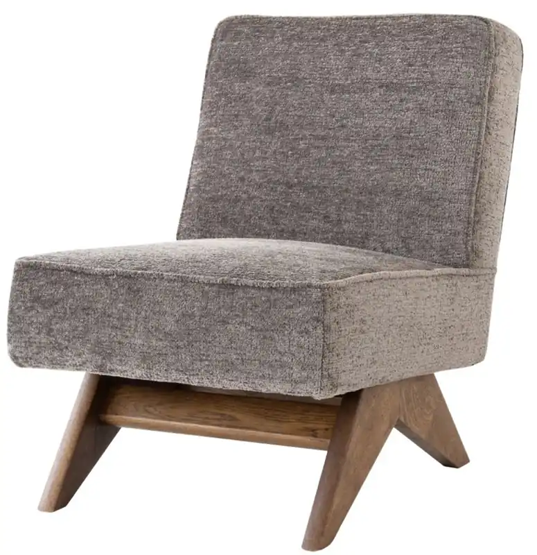 Sale Casa Padrino luxury living room & hotel armchair gray / brown H. 73 cm - Luxury furniture