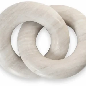 Sofort Bestellen Casa Padrino luxury marble deco object rings gray - Living room decoration