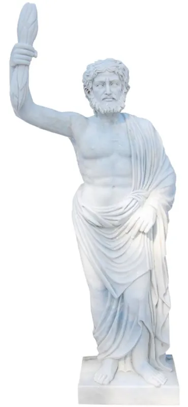 Casa Padrino Antique Style Garden Decoration Marble Sculpture Roman Gray H. 165 cm Sofort Bestellen