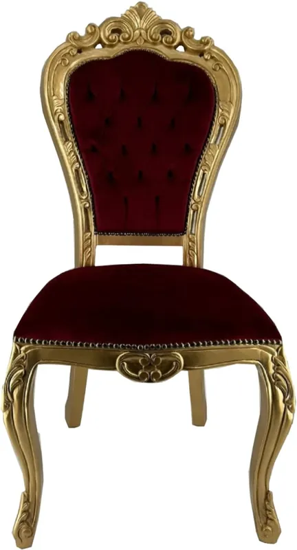 Beliebt Casa Padrino luxury baroque dining chair bordeaux red / gold H. 105 cm - Dining room furniture in baroque style