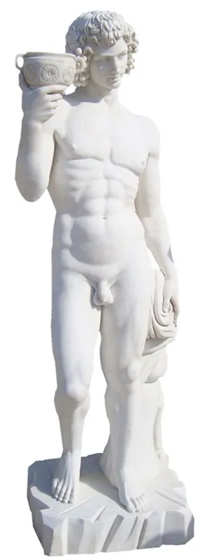 Casa Padrino Antique Style Marble Sculpture Man White H. 180 cm Bestseller