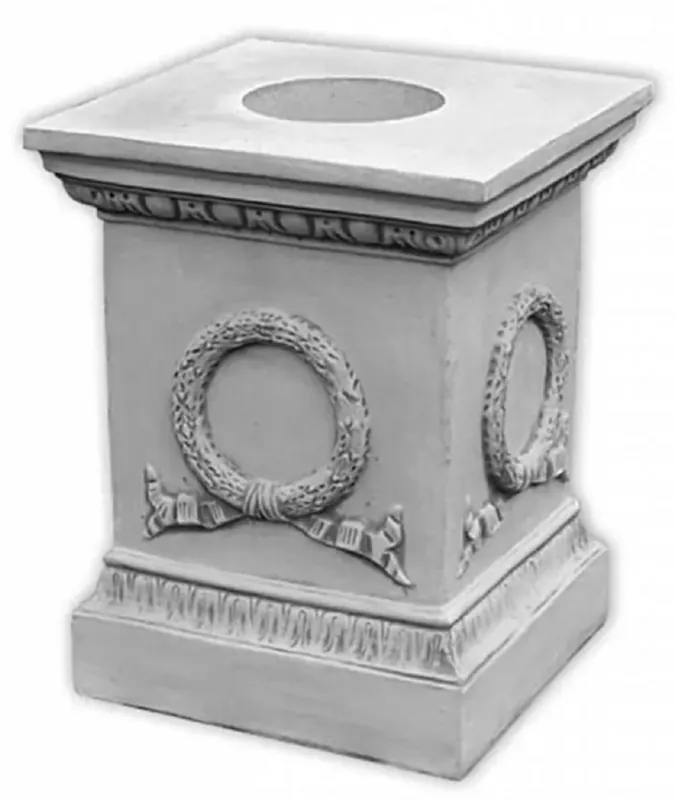 Casa Padrino baroque garden decoration pedestal gray H.74 cm - Baroque garden accessories Neue Ware