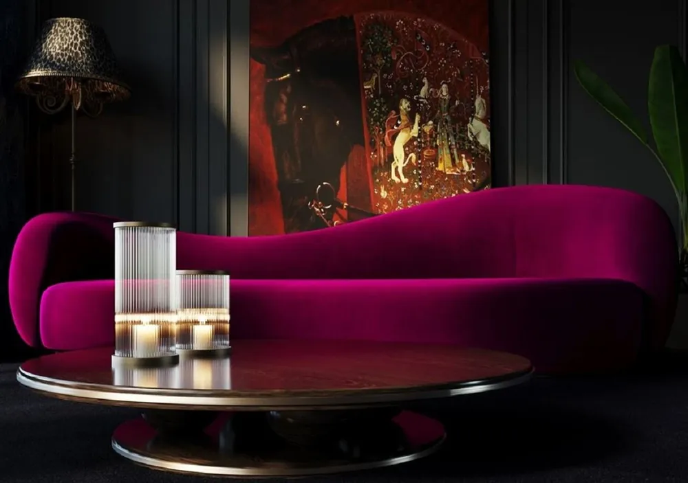 Casa Padrino luxury velvet sofa purple 280 cm - Living Room Sofa & Hotel Furniture Sofort Bestellen