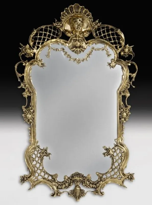 Heißes Angebot Casa Padrino Luxury Baroque Bronze Mirror Gold H. 96 cm - Baroque Furniture