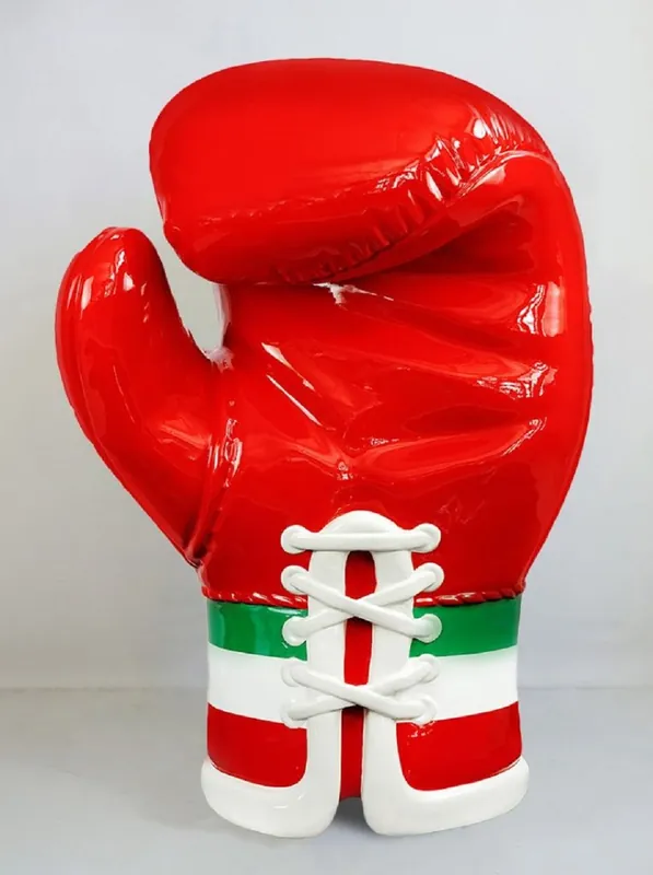 Preisreduziert Casa Padrino XXL decorative boxing glove red / italy H. 120 cm - Living room & office decoration