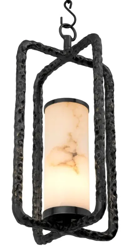 Casa Padrino luxury chandelier vintage brass / alabaster Ø 29 x H. 59 cm Expressversand