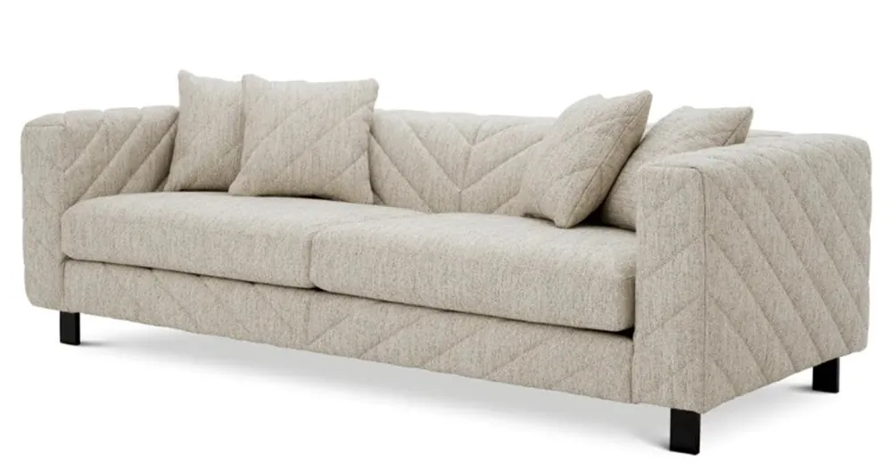 Direktkauf Casa Padrino luxury sofa light gray 230 cm - Living room & hotel furniture