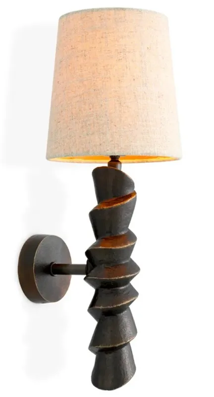Casa Padrino luxury wall light bronze finish W. 14.5 cm x D. 17 cm x H. 41.5 cm Neu