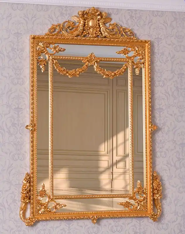 Preis Gesenkt Casa Padrino luxury baroque mirror gold H. 158 cm - Magnificent baroque style wall mirror - Made in Italy