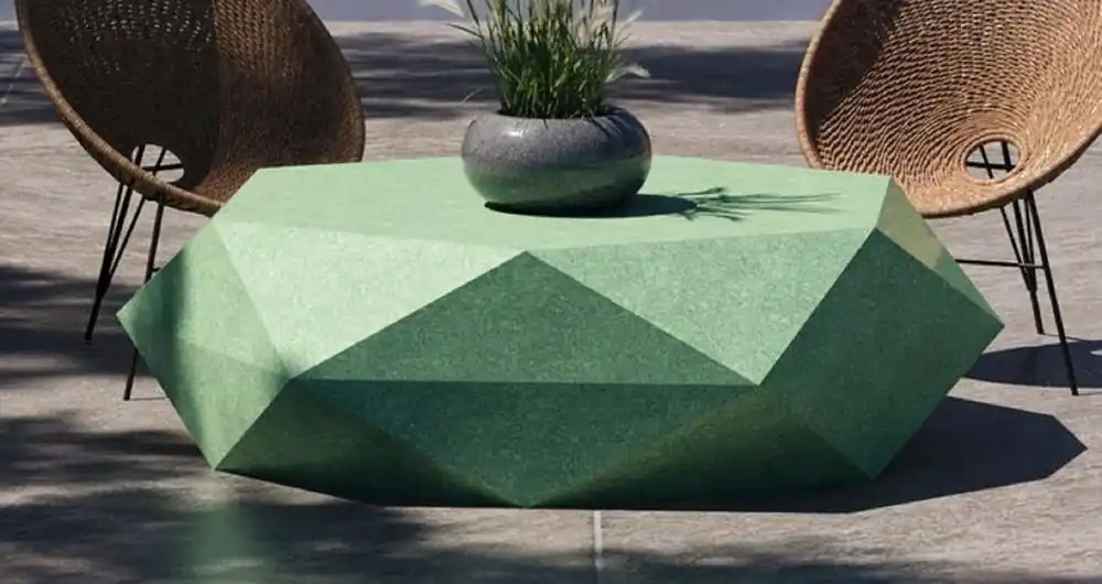 Casa Padrino luxury concrete coffee table green 143 cm - Living room & garden furniture Sonderangebot