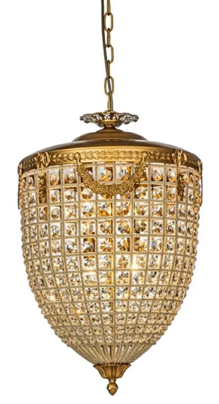 Beliebt Casa Padrino baroque crystal chandelier gold Ø 38 x H. 65 cm - Baroque lights