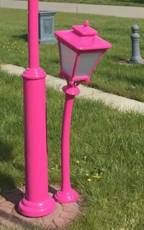 Heißes Angebot Casa Padrino Art Nouveau garden lantern purple H. 130 cm - Nostalgic outdoor lighting