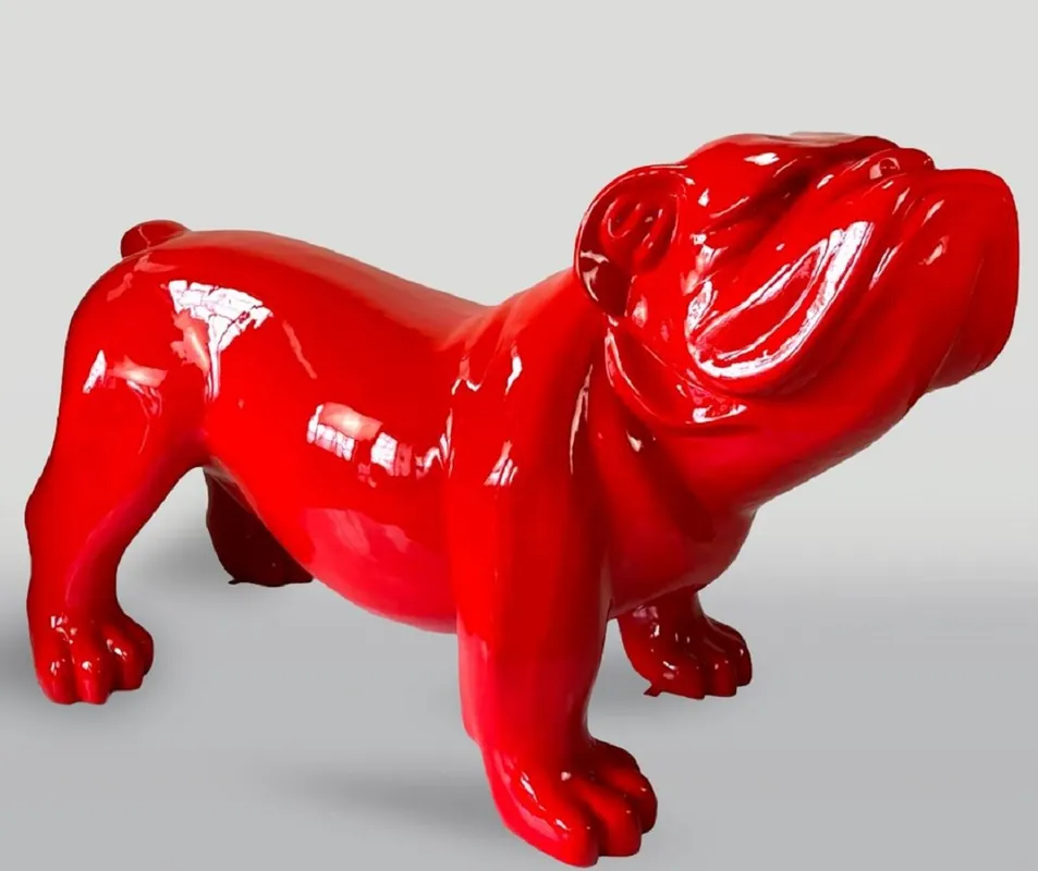 Must-Have Casa Padrino XXL decorative sculpture dog bulldog red 226 cm - Giant garden figure