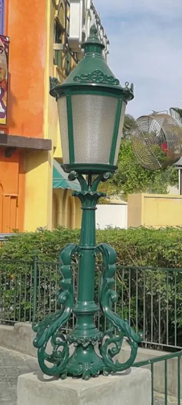 Meistverkauft Casa Padrino baroque pedestal green H. 157 cm - Baroque style outdoor lighting