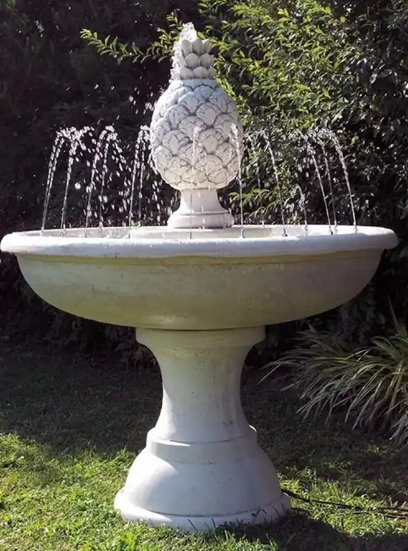 Casa Padrino baroque fountain gray Ø 102 x H. 131 cm - Round garden fountain - Made in Italy Aktuell
