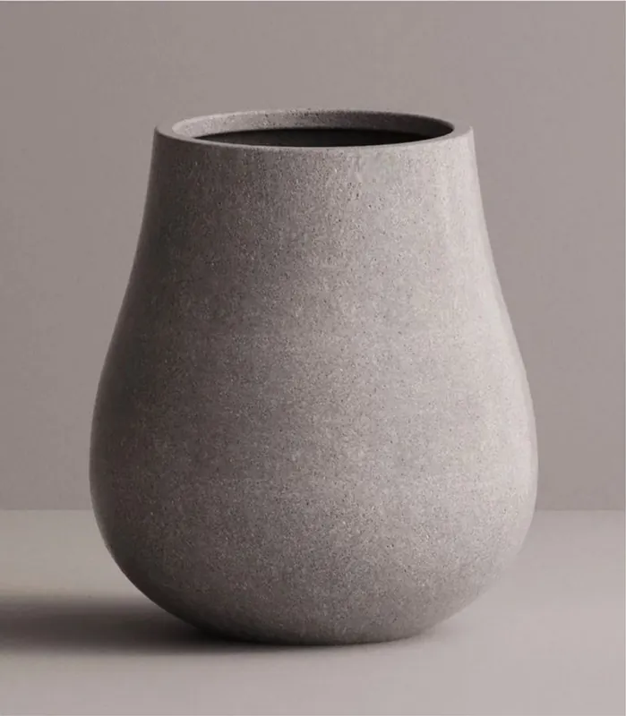 Zertifiziert Casa Padrino luxury XXL garden decoration concrete flower pot gray Ø 88 x H. 100 cm