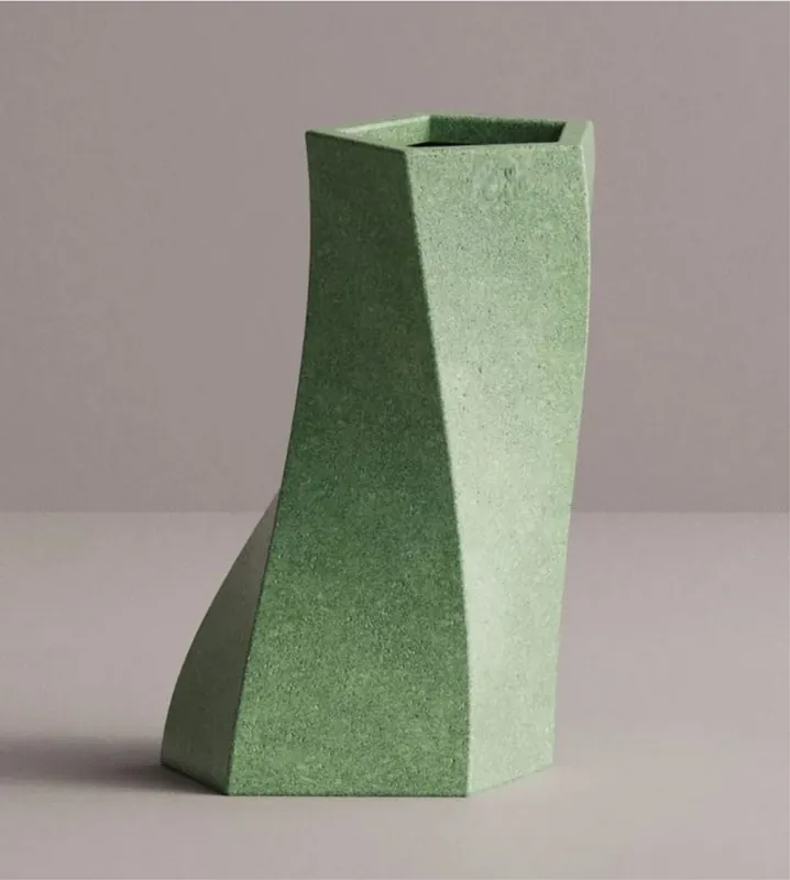 Casa Padrino luxury decorative flower pot green H. 75 cm - Concrete plant pot Sonderangebot
