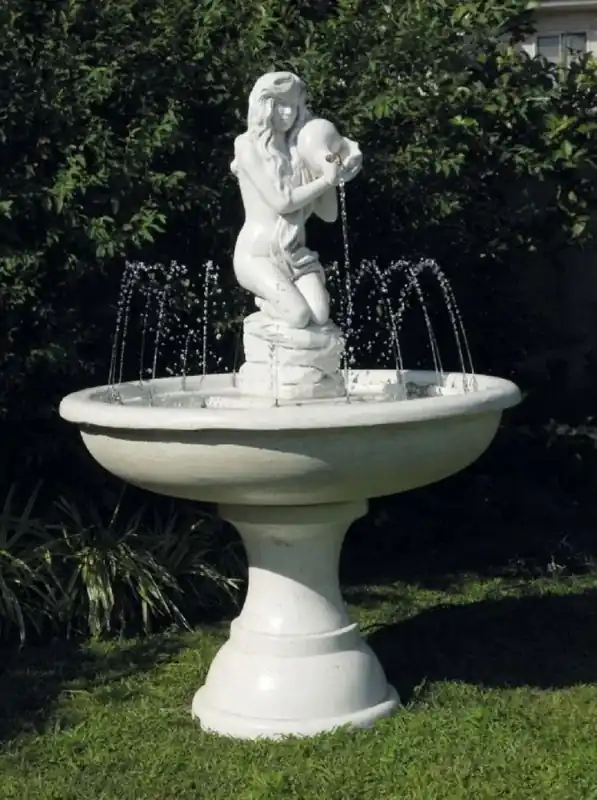 Preiswert Casa Padrino Baroque Fountain Gray Ø 100 x H. 147 cm - Made in Italy