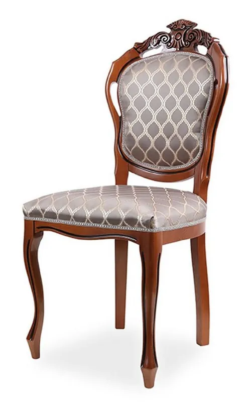 Solange Der Vorrat Reicht Casa Padrino luxury baroque dining room chair gray / brown H. 102 cm - Dining room furniture in baroque style