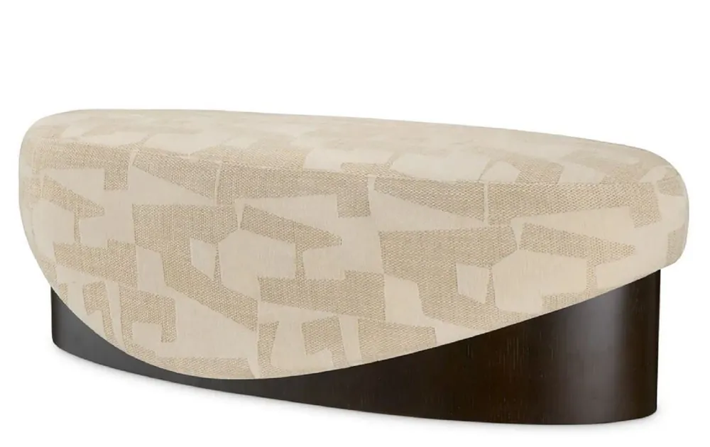 Kracherpreis Casa Padrino luxury bench sand / black 140 cm - Hotel furniture