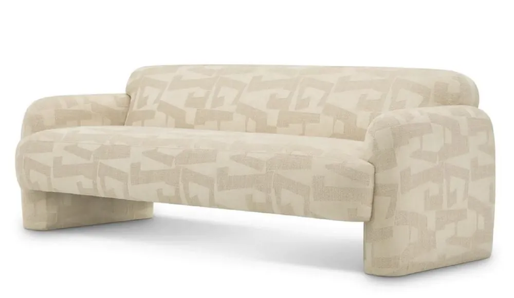 Casa Padrino luxury sofa sand 220 cm - Living room & hotel furniture Markenprodukt