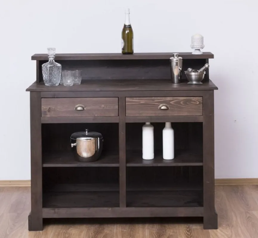 Casa Padrino country style bar counter dark brown 120 cm - Bar furniture Nur Heute