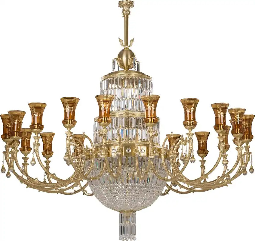 Casa Padrino luxury baroque crystal chandelier gold Ø 190 x H. 180 cm Preisreduziert