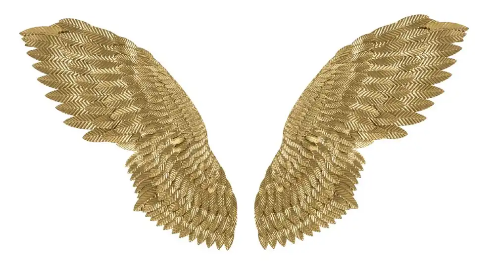 Casa Padrino luxury metal wall decoration wing set gold 146 cm - Decorative accessories Direktkauf