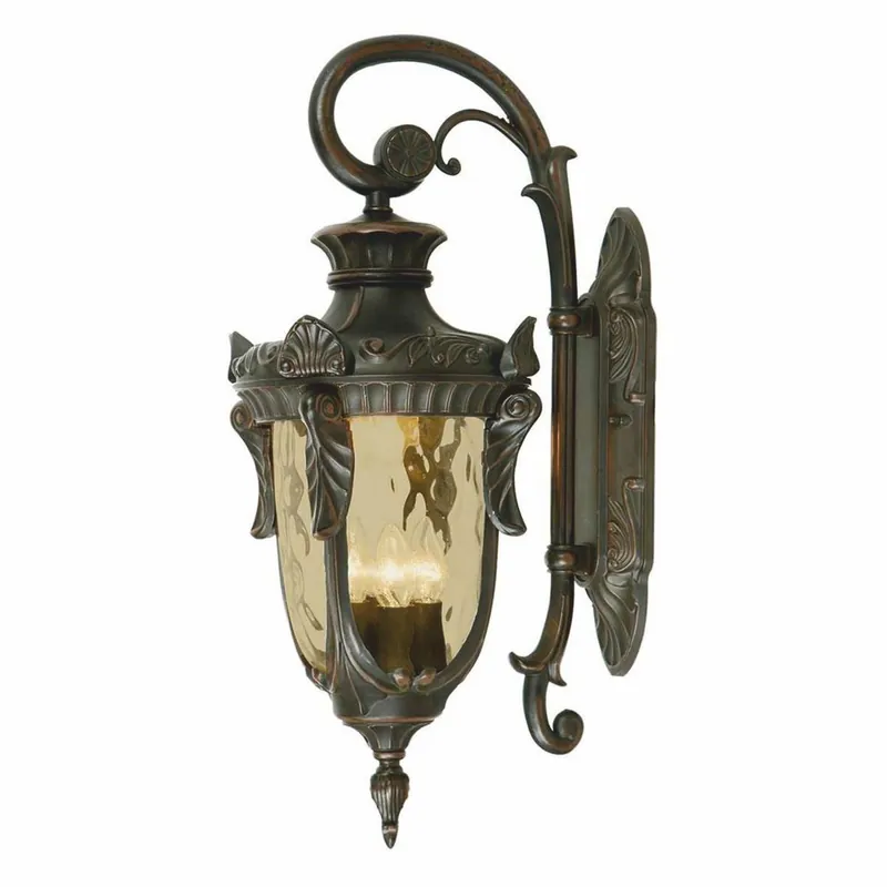 Casa Padrino baroque outdoor wall lamp bronze / champagne H. 64 cm - Outdoor lighting Beliebt
